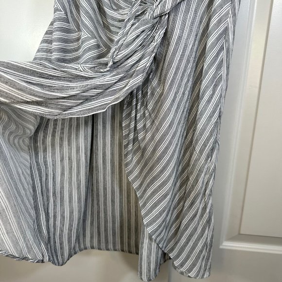 Sadie & Sage Black & White Striped Mini Dress Large - Picture 9 of 13